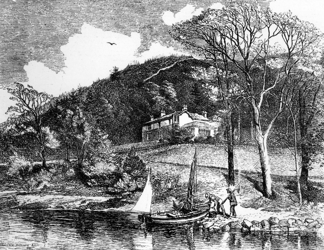 Ruskin úr otthona, Brantwood, 1881 alkotó: Laurence J. Hilliard