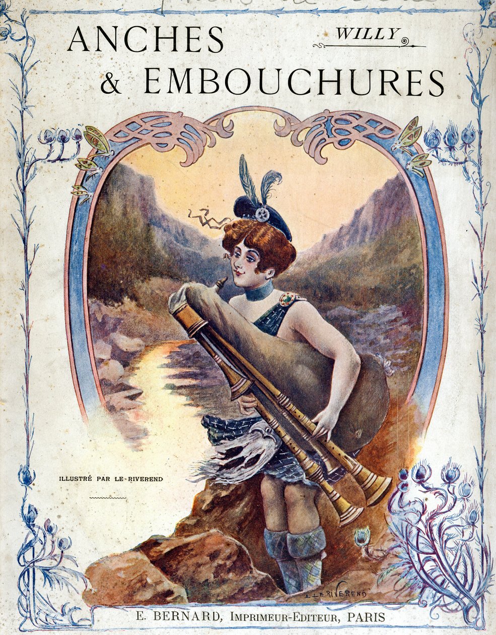Könyvborító "Anches et embouchures "by Willy alkotó: Laurence Louise Le Riverend