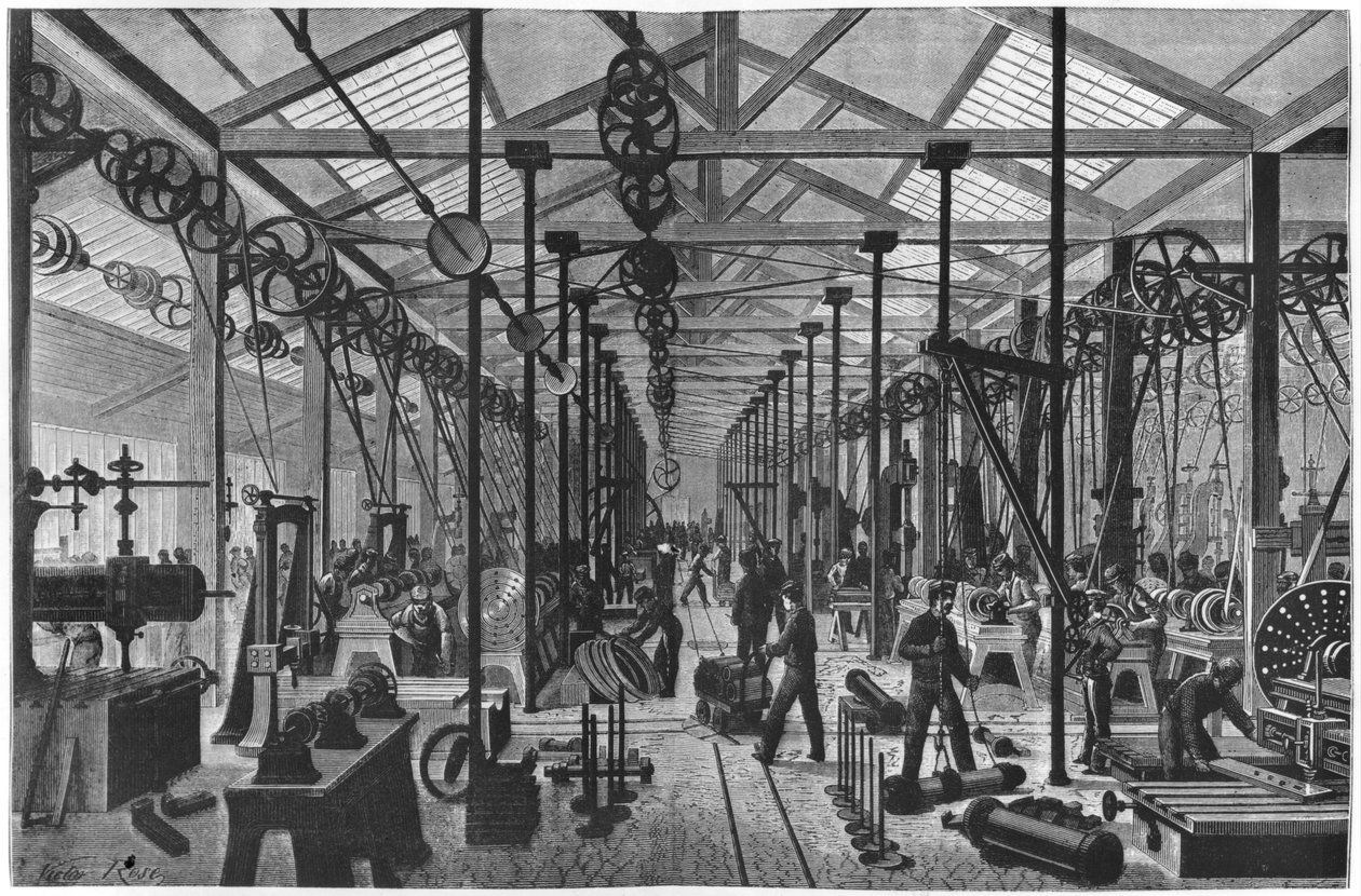 Ivry kovácsai, illusztráció Julien Turgan „Les Grandes Usines” című művéből alkotó: Laurent Victor Rose