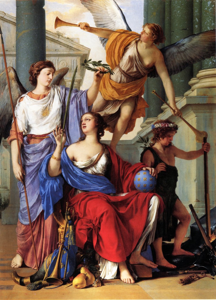 Anne Of Austria kormányzásának allegóriája alkotó: Laurent de la Hyre