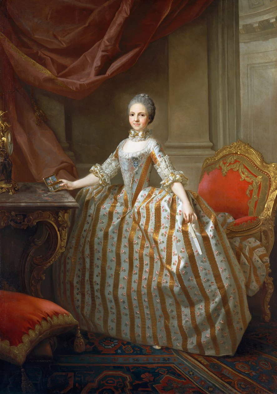 Maria Luisa pármai 1751-1819, később Spanyolország királynője, 1765. alkotó: Laurent Pecheux