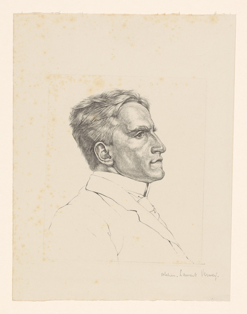 Egy ismeretlen férfi portréja alkotó: Laurent Verwey van Udenhout (workshop of)
