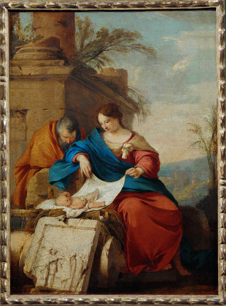 Le repos de la Sainte Famille - Pihenés a ... alkotó: Laurent de (workshop of) La Hyre