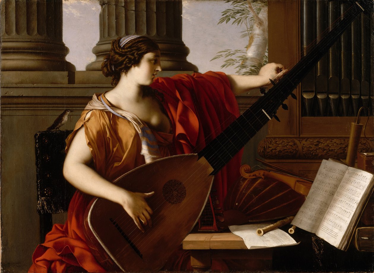 A zene allegóriája, 1649 alkotó: Laurent de la Hyre