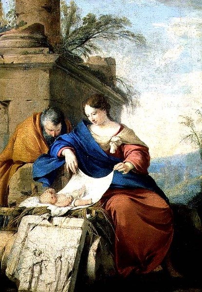 Nyugodt Szent Család (olaj, vászon) alkotó: Laurent de La Hire or La Hyre