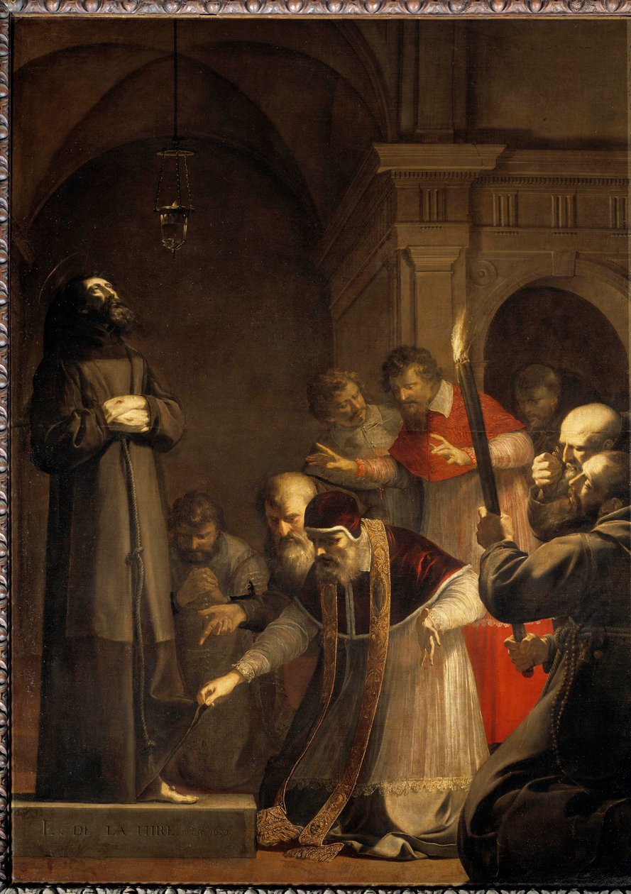 V. Miklós pápa (1398-1455) 1449-ben nyitotta meg Laurent de La Hyre (vagy La Hire) Saint Francois d
