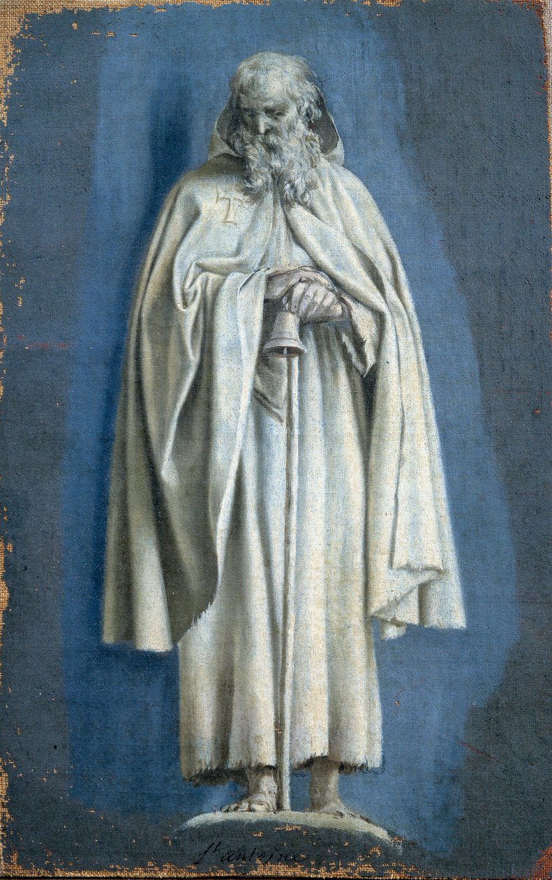 Nagy Szent Antoine harangot tartó Laurent de La Hyre (1606-1656) festménye camaieu-val vászonra, 17. századi Párizs. Louvre múzeum alkotó: Laurent de la Hyre