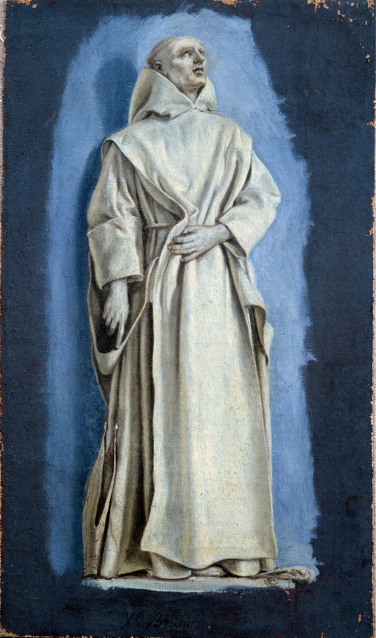 Szent Brunó Laurent de La Hyre (1606-1656) vászonfestménye 17. század V. 0,37 x 0,21 m Párizs. Louvre múzeum alkotó: Laurent de la Hyre