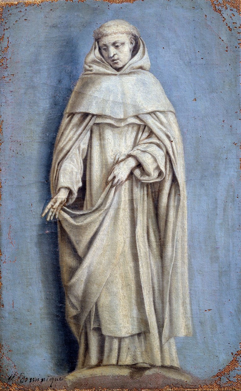 Saint Dominique Laurent de La Hyre festménye vászonra (1606-1656) 17. század V. 0,36 x 0,22 m Párizs. Louvre múzeum alkotó: Laurent de la Hyre