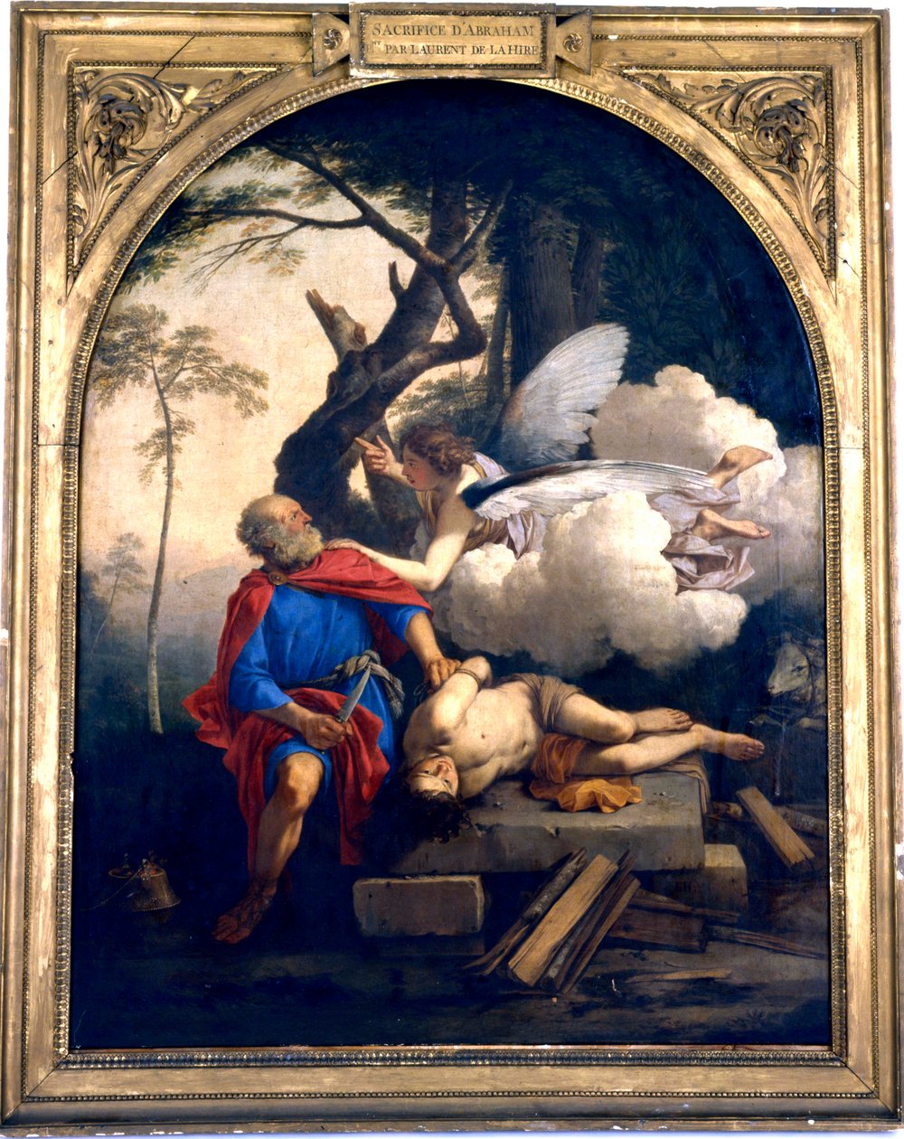 „Ábrahám áldozata”, 17. század. alkotó: Laurent de la Hyre