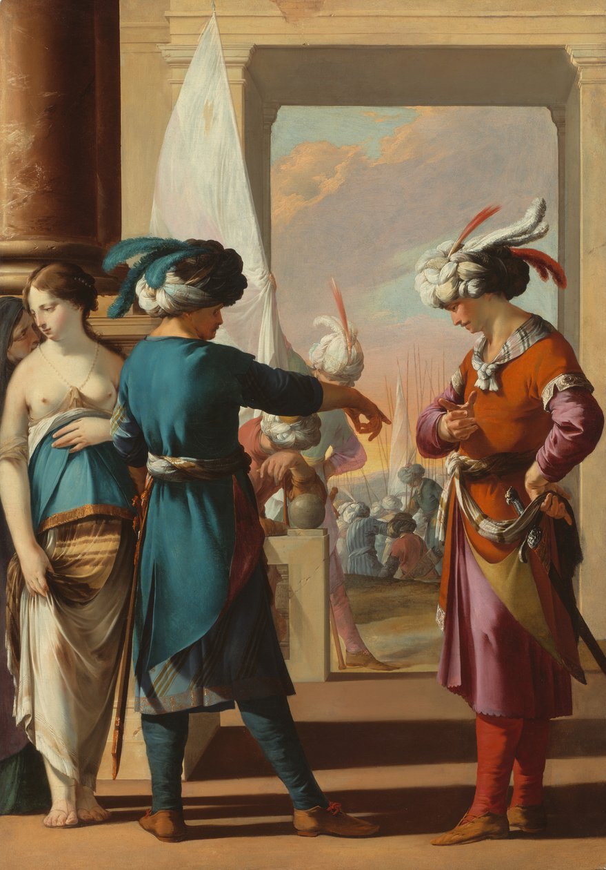 Panthea, Cyrus és Araspas, 163134. alkotó: Laurent de la Hyre