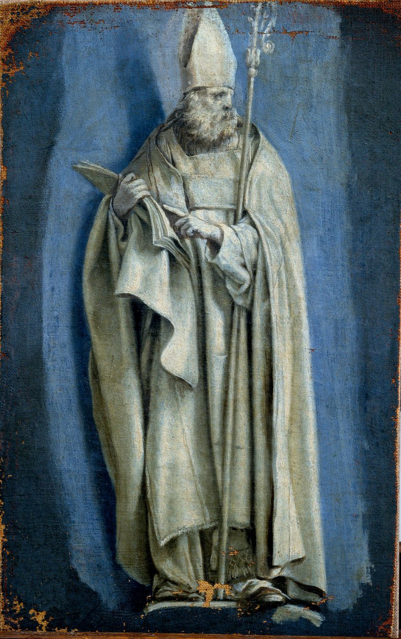 Szent Ágoston portréja. Laurent De La Hyre (1606-1656) rajza alkotó: Laurent de la Hyre