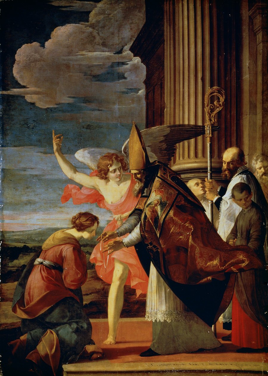 Auxerre-i Szent Germanus és Párizsi Szent Genevieve, 1630. alkotó: Laurent de la Hyre