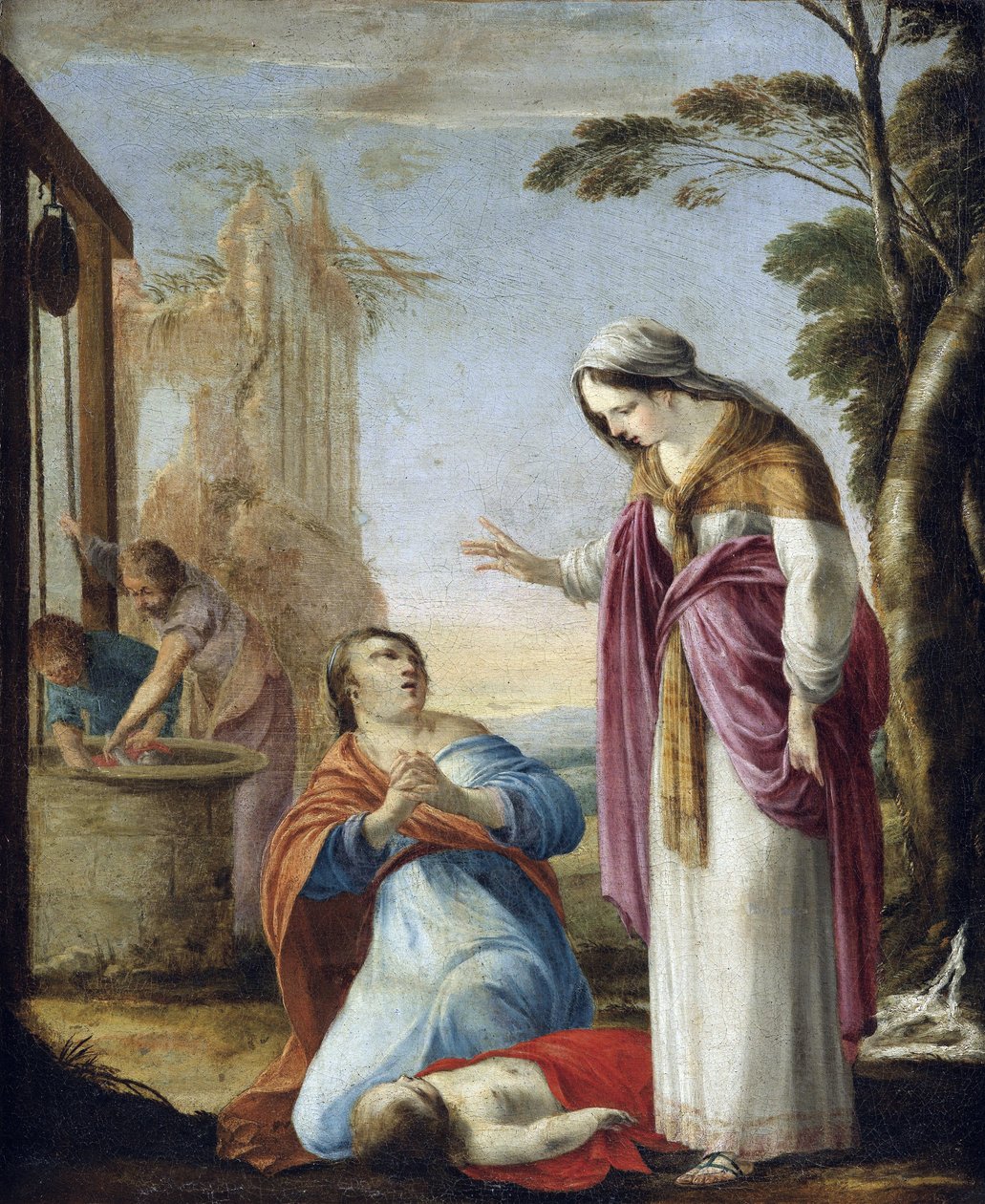 Magyar Szent Erzsébet (1207-1231) - Türingiai Szent Erzsébet - Türingiai Szent Erzsébet csodája - Laurent de La Hyre (1606-1656) festménye - Olaj, vászon, 77,5x64 - Magángyűjtemény alkotó: Laurent de la Hyre