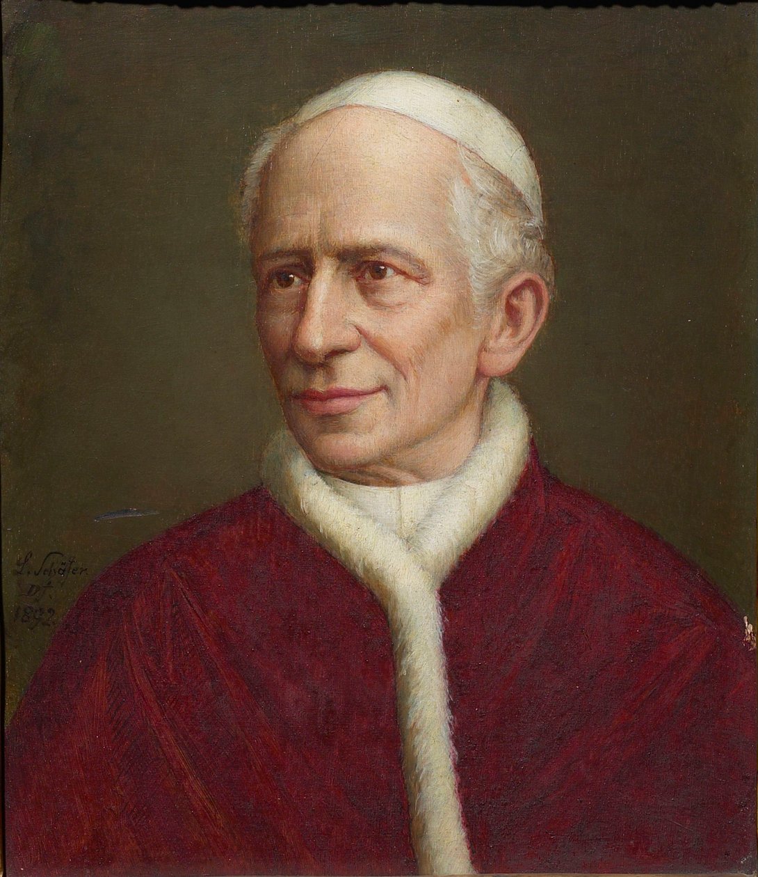 XIII. Leó pápa portréja 1810-1903, 1892. alkotó: Laurenz Schäfer