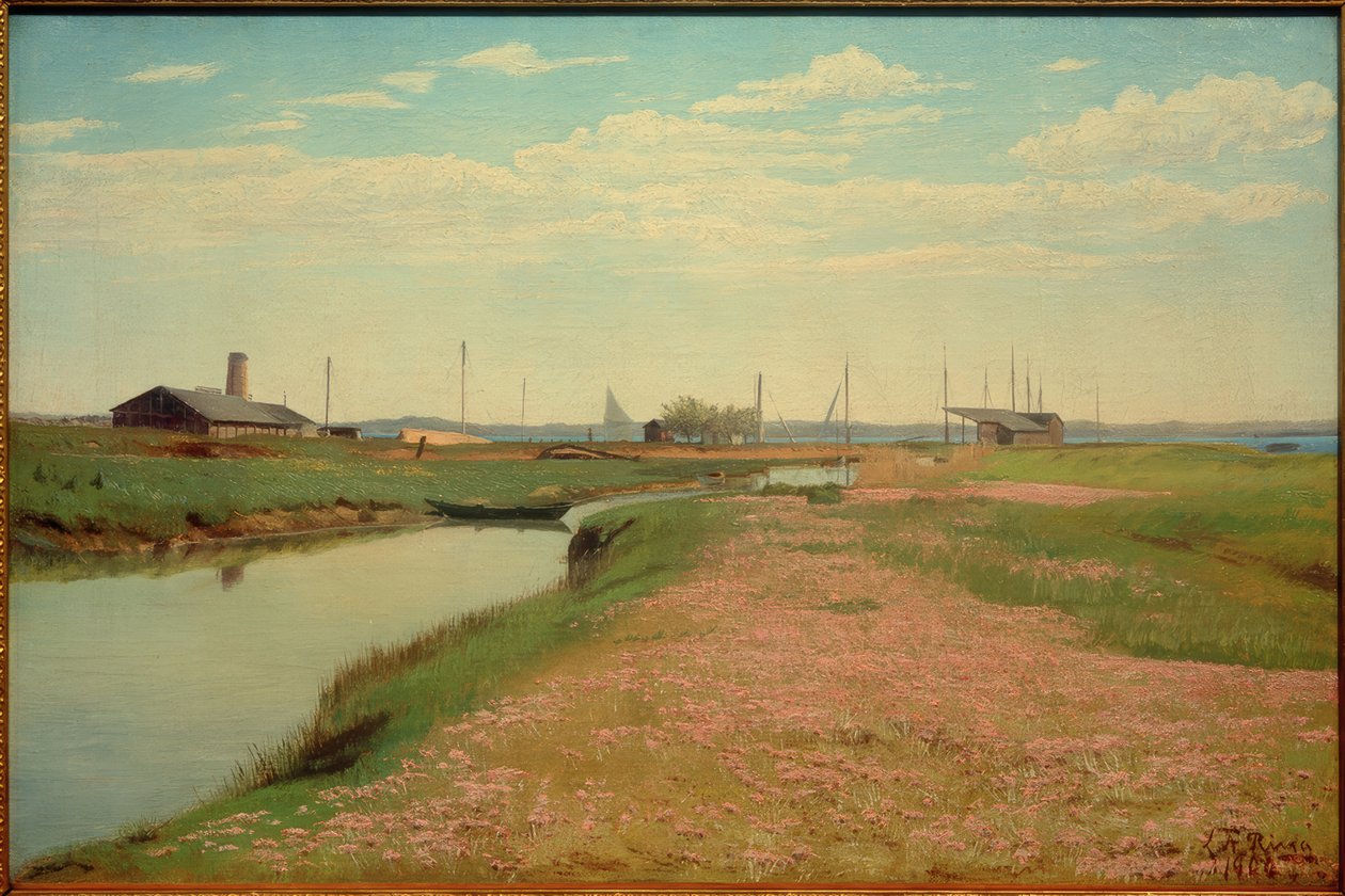 Csatorna és kikötő Frederiksvaerknél alkotó: Laurits Andersen Ring