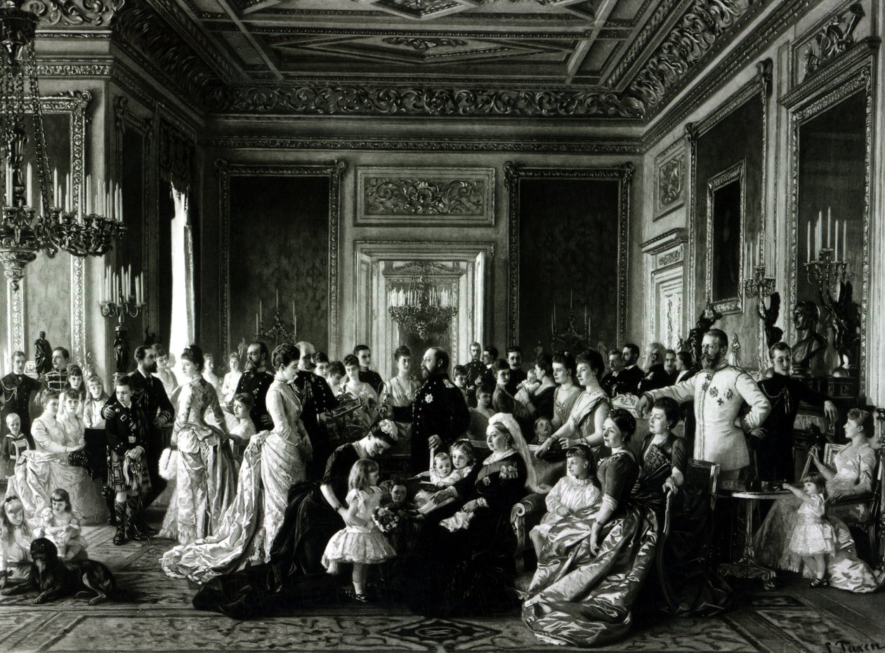 Viktória királynő családja, 1887 alkotó: Laurits Regner Tuxen