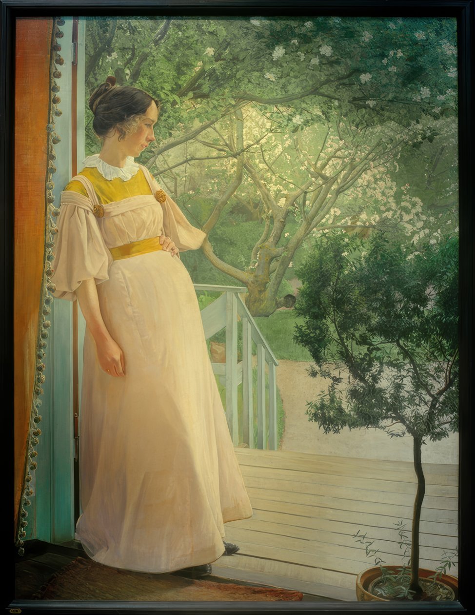 A veranda ajtaján alkotó: Laurits Andersen Ring