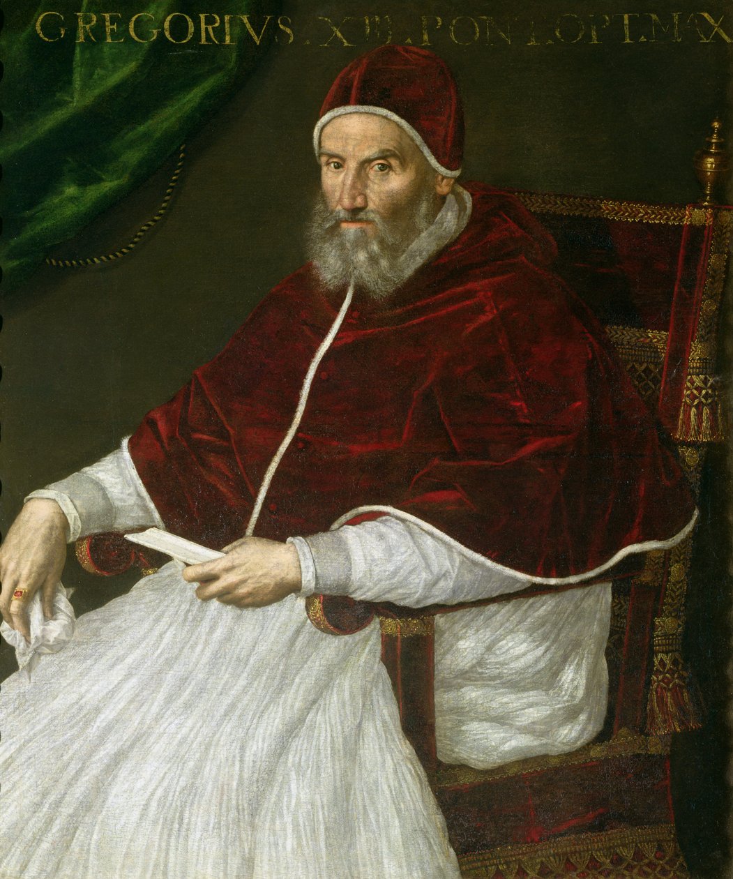 XIII. Gergely pápa (Ugo Buoncompagni) portréja (1502-85) alkotó: Lavinia Fontana