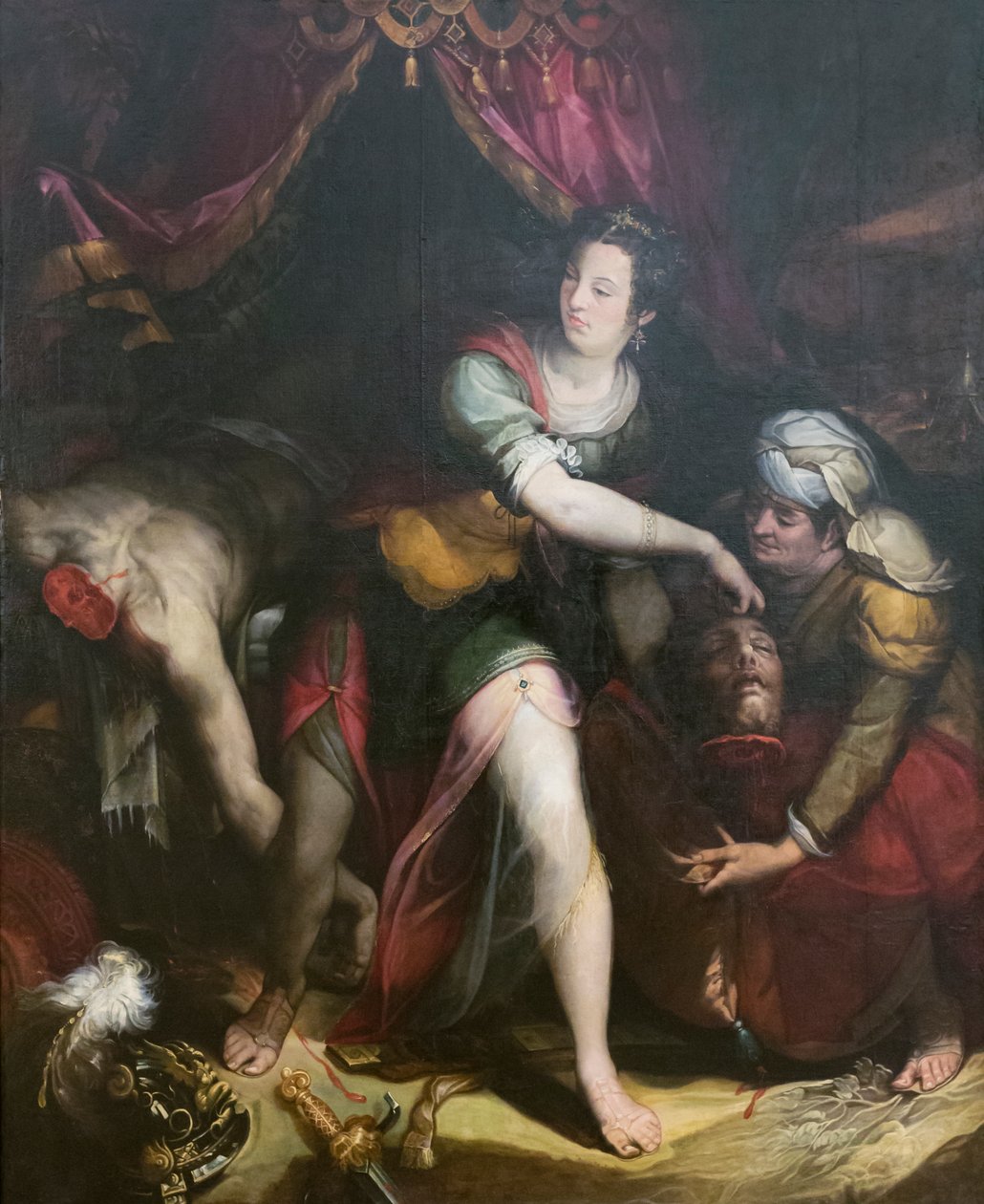 Judit és Holofernész, Lavinia Fontana (olaj, vászon) alkotó: Lavinia Fontana