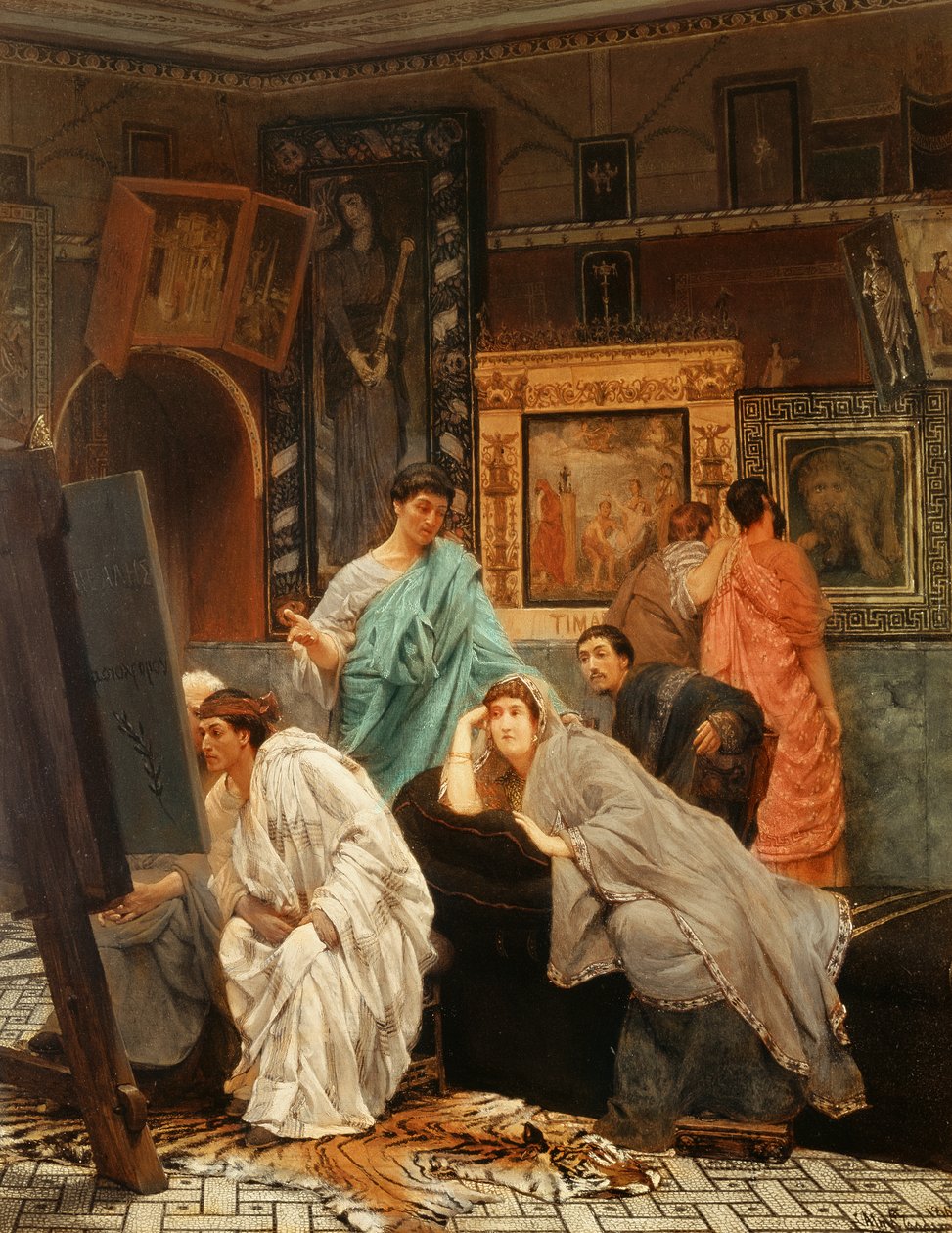 Képgyűjtő Augustus idejében, 1867 alkotó: Lawrence Alma Tadema