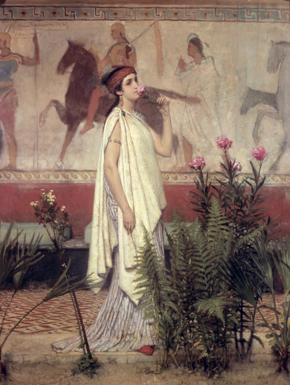 Egy görög nő, 1869 alkotó: Lawrence Alma Tadema