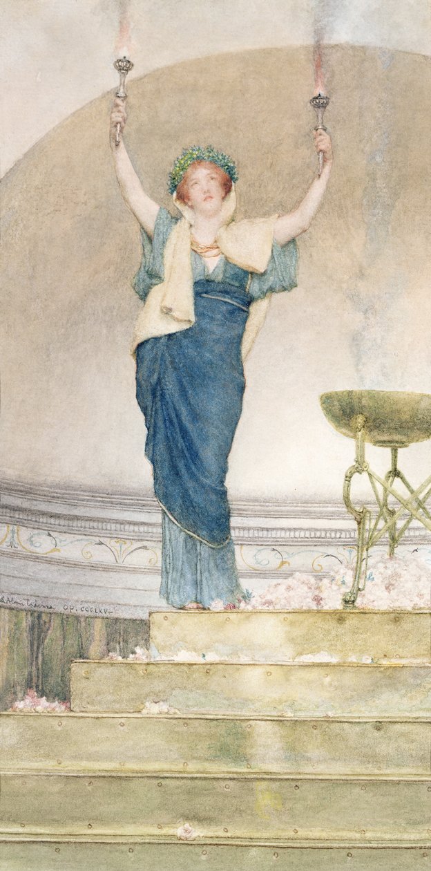 Szűzhártya papnője (wc papíron) alkotó: Lawrence Alma Tadema