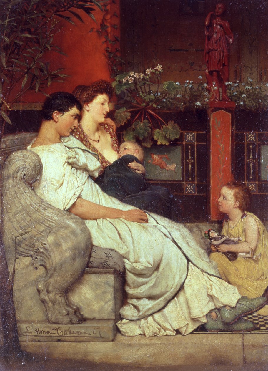 Egy római család, 1867 alkotó: Lawrence Alma Tadema