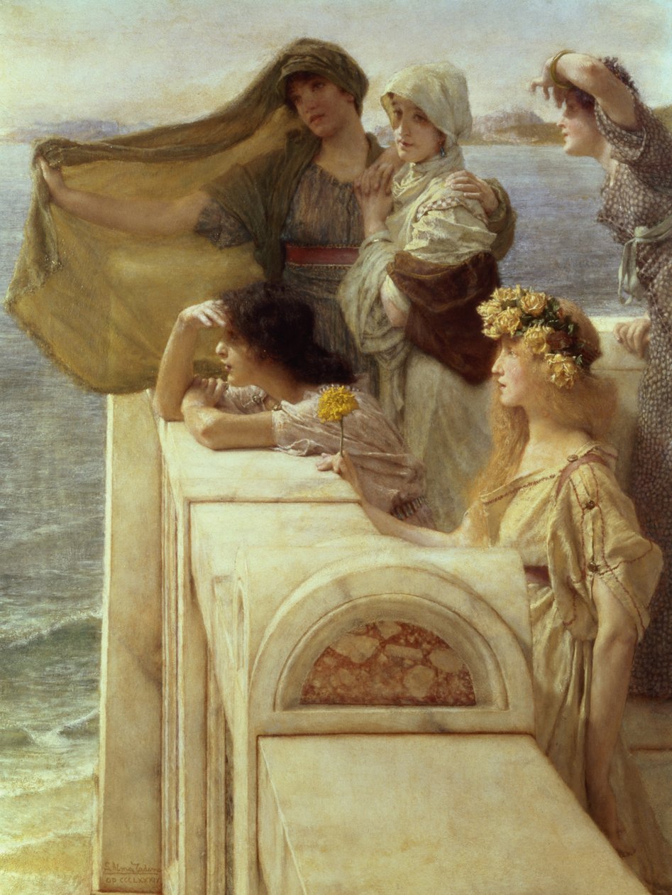 Aphrodité bölcsőjénél, 1908 alkotó: Lawrence Alma Tadema