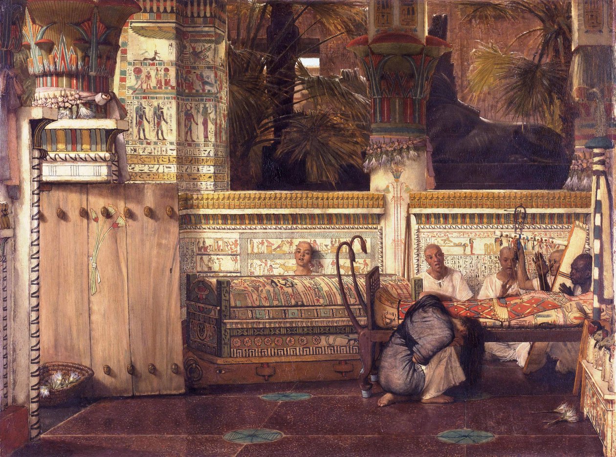 Az egyiptomi özvegy alkotó: Lawrence Alma Tadema