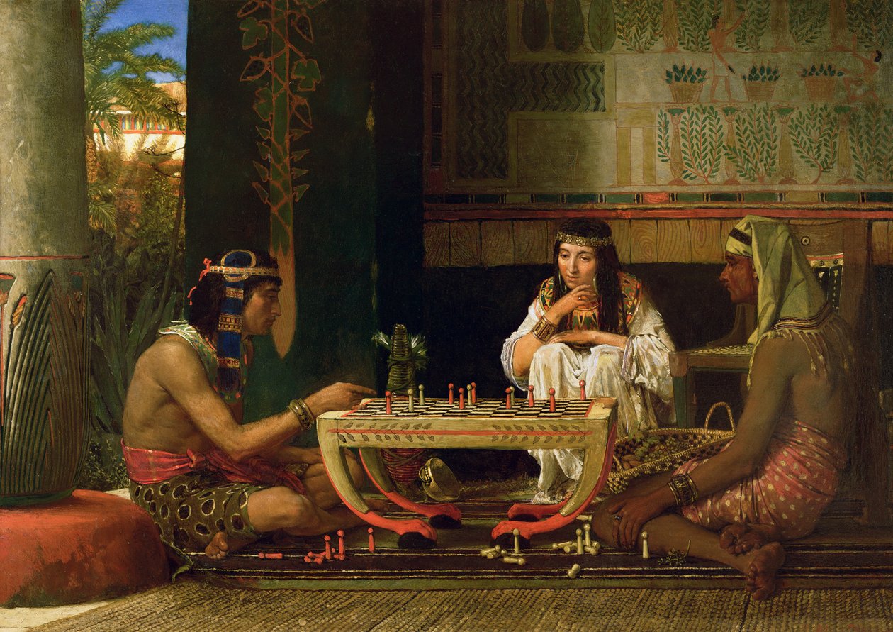 Egyiptomi sakkozók, 1865 alkotó: Lawrence Alma Tadema