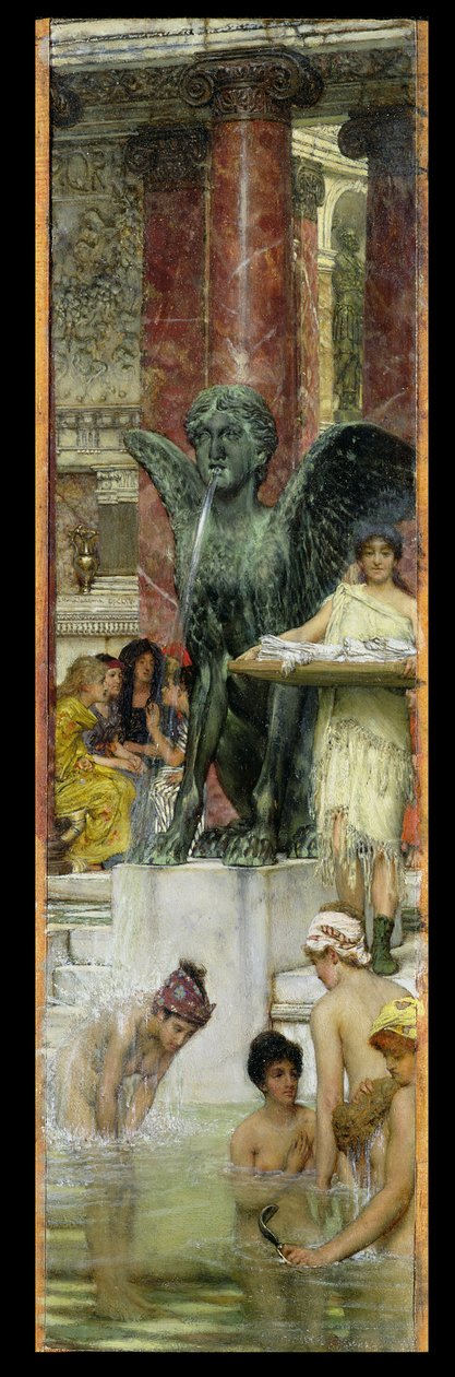 A római fürdőben, avagy római nők a fürdőben, 1876 alkotó: Lawrence Alma Tadema