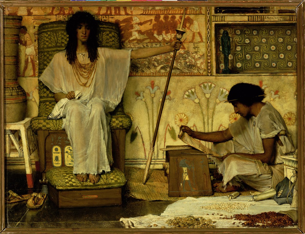 József, a fáraók magtárainak felügyelője, 1874 alkotó: Lawrence Alma Tadema