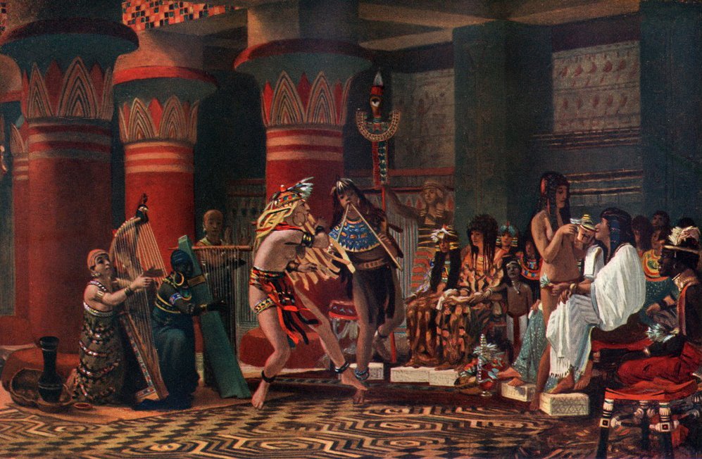 Időtöltés az ókori Egyiptomban alkotó: Lawrence Alma Tadema