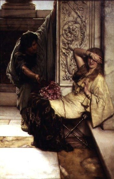 Félénk, 1883 (lásd még: 198372) alkotó: Lawrence Alma Tadema