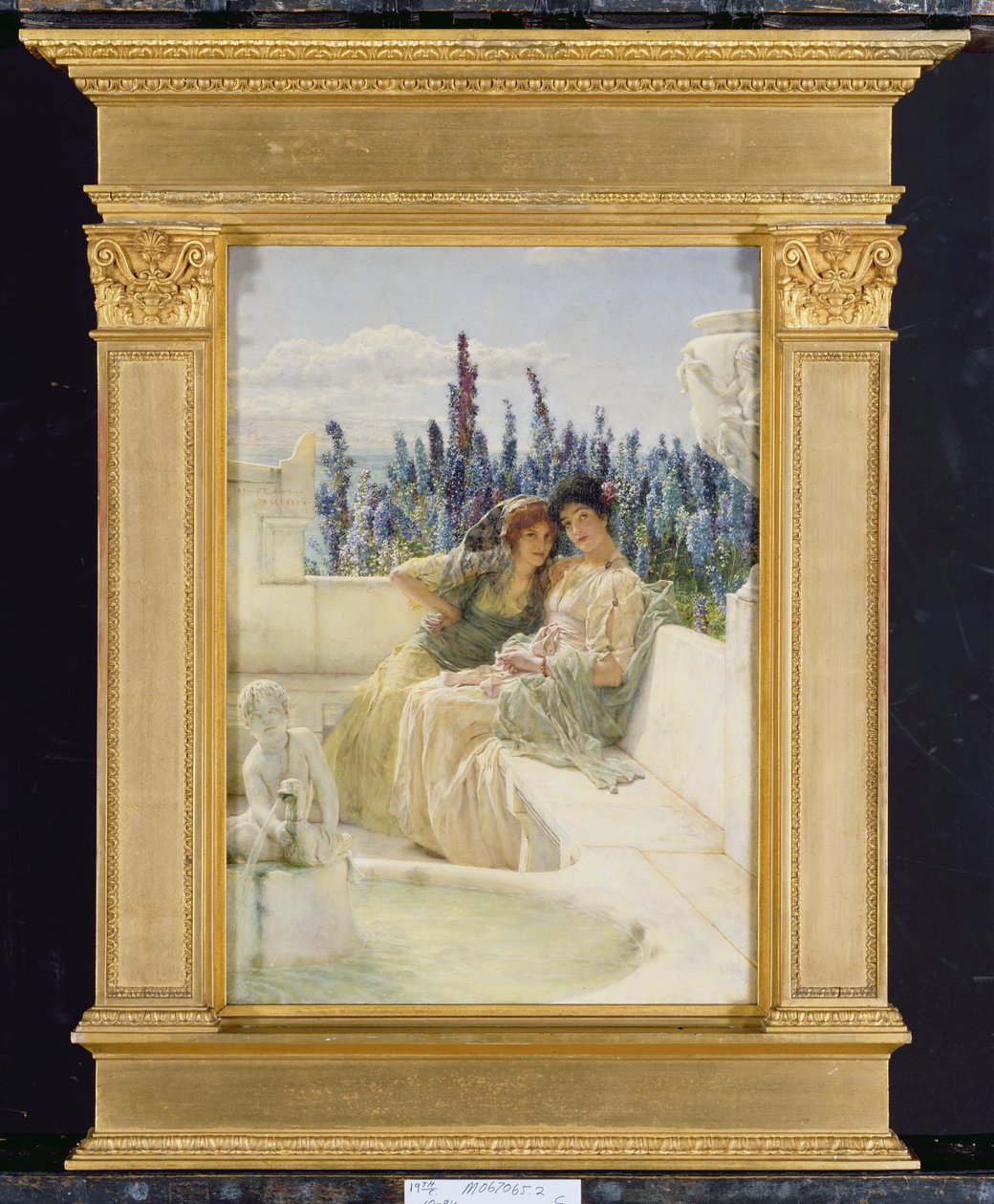 Suttogó dél, 1896 (lásd még: 15061) alkotó: Lawrence Alma Tadema