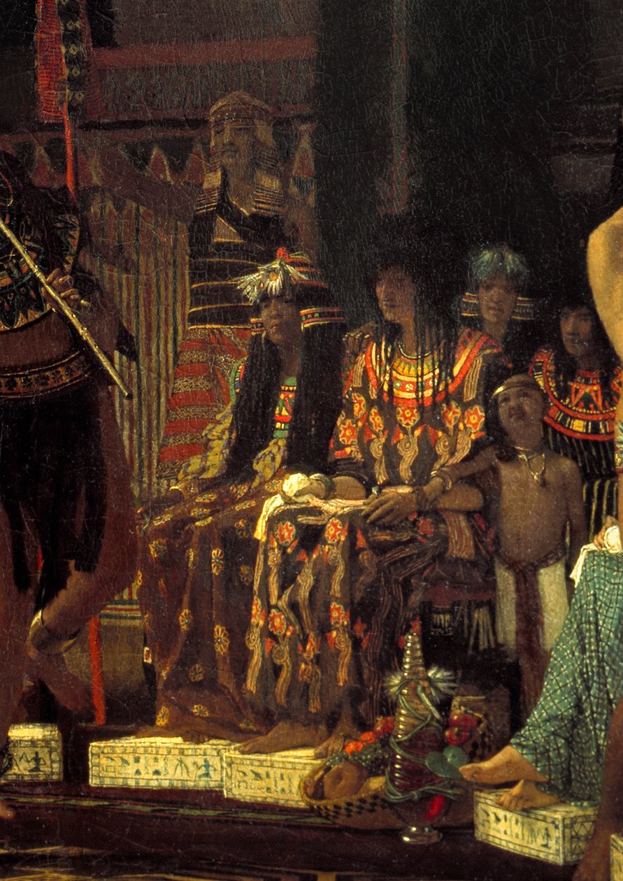 Időtöltések az ókori Egyiptomban, 3000 évvel ezelőtt, 1863, olaj, vászon, 408302 részlet alkotó: Lawrence Alma Tadema