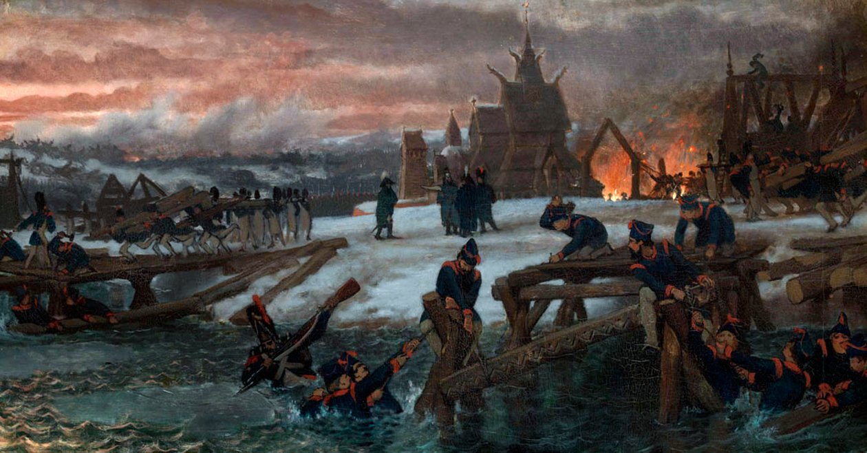 A Berezina átkelése - 1812. alkotó: Lawrence Alma Tadema