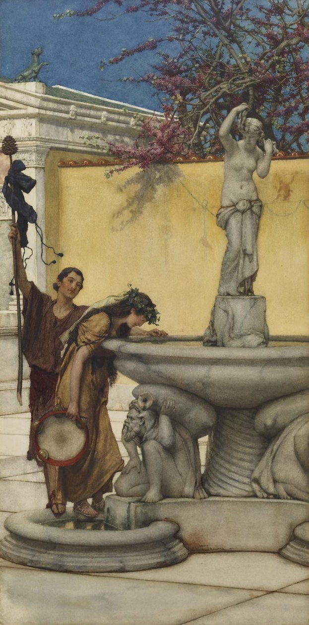 Twixt Vénusz és Bacchus, 1882 (wc papíron) alkotó: Lawrence Alma Tadema