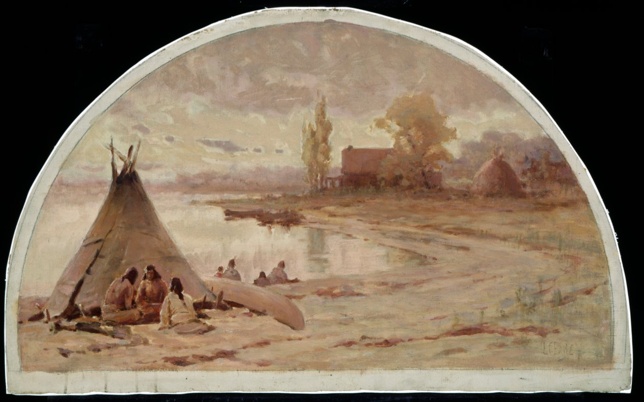 Kinzie-ház, Fort Dearborn közelében, 1804, 1900 alkotó: Lawrence Carmichael Earle