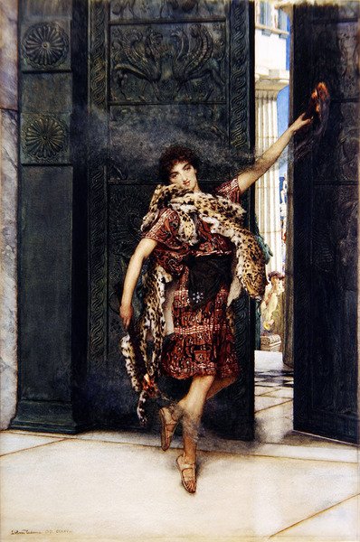 Tánc a kakukkfű előtt (akvarell papíron) (lásd még: 349101) alkotó: Lawrence Alma Tadema