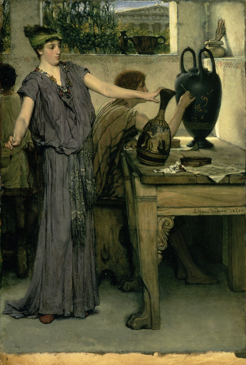 Etruszk vázafestők alkotó: Lawrence Alma Tadema