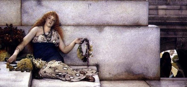 A Capitolium lépcsőjén alkotó: Lawrence Alma Tadema