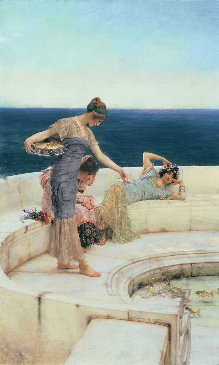 Ezüst kedvencek, 1903 körül (olaj, panel) alkotó: Lawrence Alma Tadema