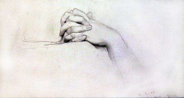 Study of Hands – Miss Goold alkotó: Lawrence Alma Tadema