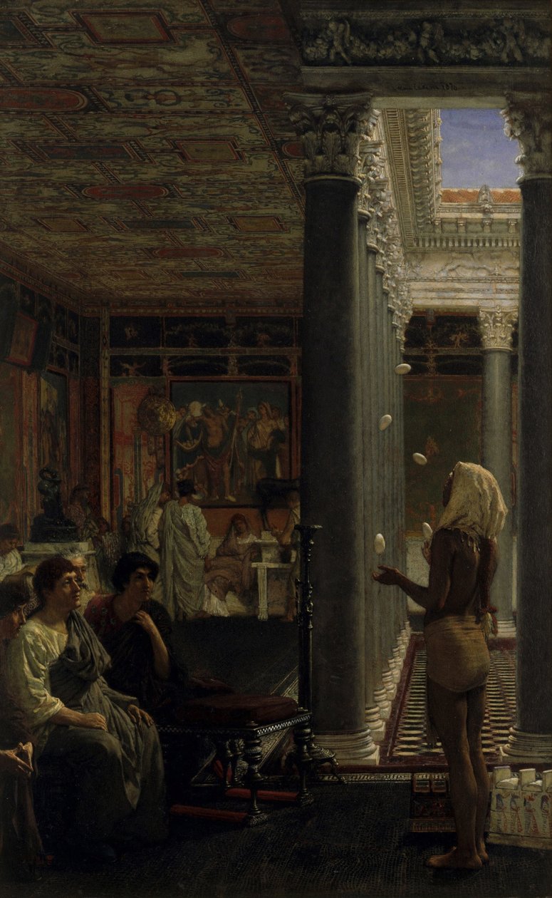 Zsonglőr, 1870 alkotó: Lawrence Alma Tadema