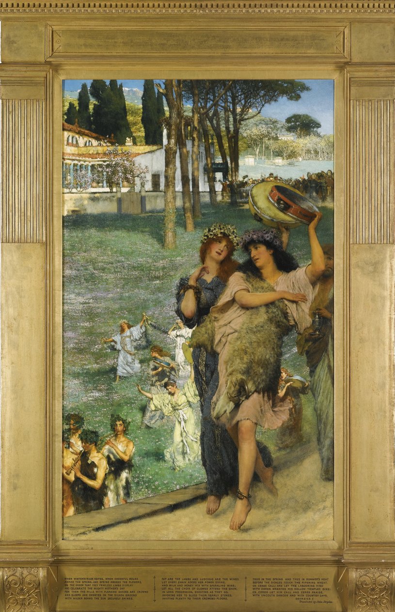 Tavaszi fesztivál A Ceres-templom felé vezető úton alkotó: Lawrence Alma Tadema