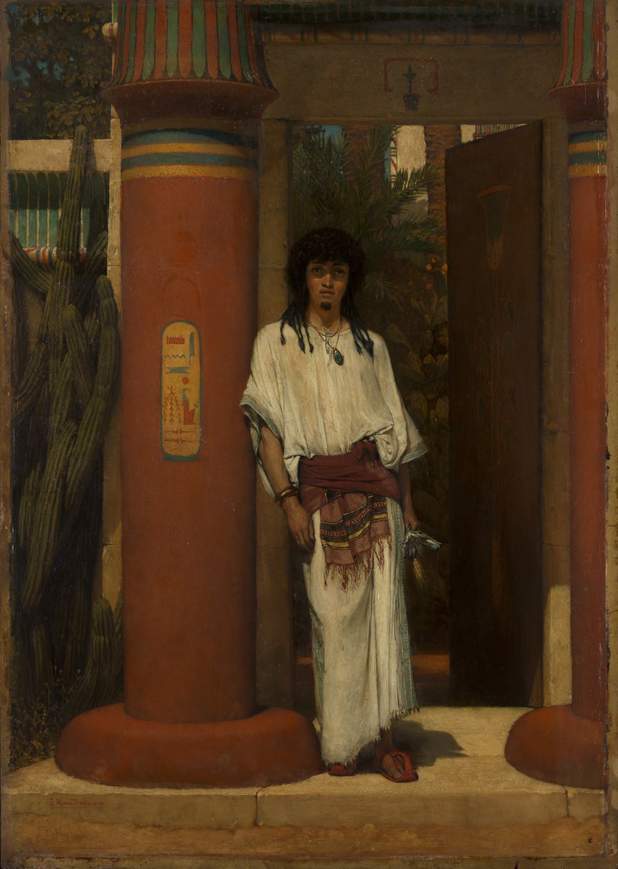 Egy egyiptomi az ajtóban, 1865. alkotó: Lawrence Alma Tadema