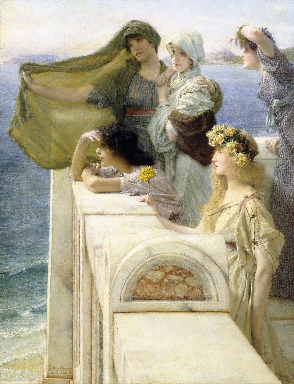 Aphrodité bölcsőjénél alkotó: Lawrence Alma Tadema
