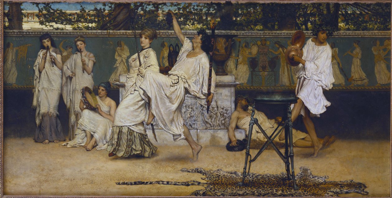 Bacchanal, 1871 alkotó: Lawrence Alma Tadema